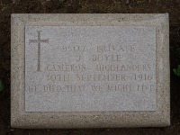 Struma Military Cemetery - Boyle, J